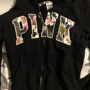 vs pink zip up